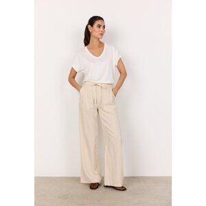 NWT SOYA CONCEPT INA Sand Linen Blend Trousers